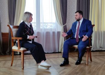 Денис Пушилин дал интервью журналисту ВГТРК