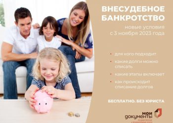 Как через МФЦ подать заявление о признании банкротом?