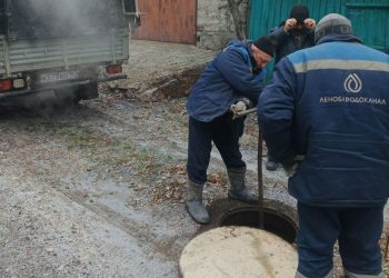 Специалисты «Воды Донбасса» устранили более 80 аварий на сетях водоснабжения в Енакиево