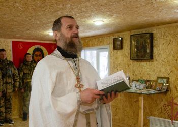 Военнослужащие «стальной» бригады Росгвардии возвели часовню в ДНР