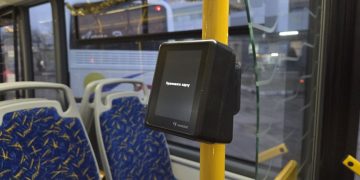 валидатор для оплаты картой в автобусе ДНР