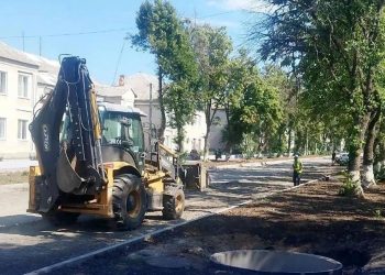 В Комсомольском обновляют дорожную инфраструктуру