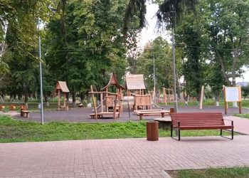 В Летнем парке в Волновахе строят пейнтбольную площадку